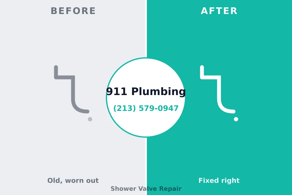 Before and after: plumbing company Hermitage, PA